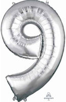 Number 9 Balloon 34" (8 Colours)

