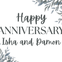 Happy Anniversary Custom 18"x24" Yard Sign