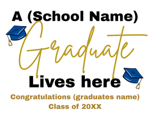 Grad 18"x24" Yard Sign