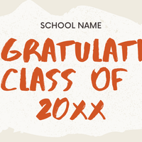 Grad Custom Banner 2'x5'