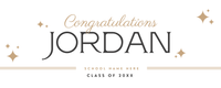 Grad Custom Banner 2'x5'
