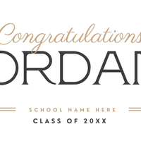 Grad Custom Banner 2'x5'