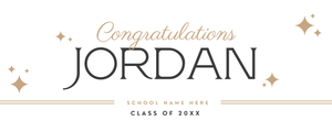 Grad Custom Banner 2'x5'