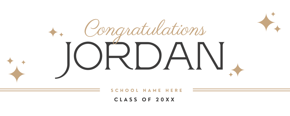 Grad Custom Banner 2'x5'