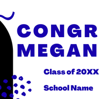 Grad Custom Banner 2'x5'