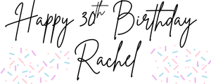 Birthday Cursive 2' x 5' Vinyl Banner