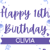 Age Birthday 24"x18" Custom Lawn sign