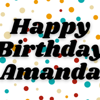 Colourful Birthday Dots 18"x24" Custom Yard sign
