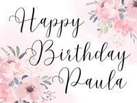 Happy Birthday Flowers 18"x24" Custom Yard Sign
