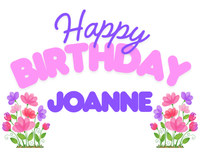 Happy Birthday Flowers 18"x24" Custom Yard Sign
