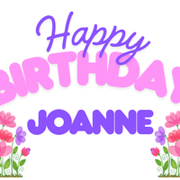 Happy Birthday Flowers 18"x24" Custom Yard Sign