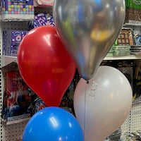 Helium Filled Latex Balloon Clusters
