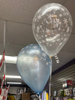 Snowflake 11 inch Printed Balloons 2/pkg
