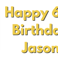 Age Birthday 2' x 5' Vinyl Banner