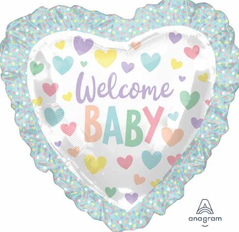 Welcome Baby Heart SuperShape 28