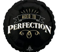 Double Sided Aged to Perfection Happy Birthday 18 inch Foil Balloon
