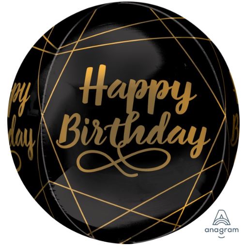 Elegant Birthday 15 inch Orbz Balloon