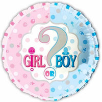 Gender Reveal 18" round Foil Balloon