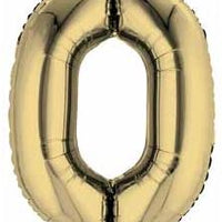Number 0 Foil Balloon 34" (8 Colours)