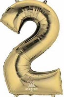 Number 2 Foil Balloon 34" (8 Colours)
