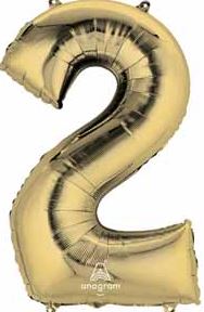 Number 2 Foil Balloon 34