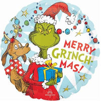 Merry Grinch-mas 18 Inch Round Foil Balloon