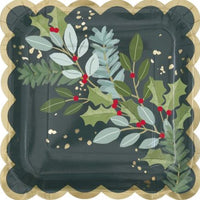 Holly Days 9inch Dinner Plates 8count