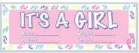 It's a girl Jumbo sign Banner