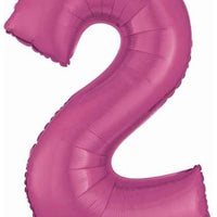 Number 2 Foil Balloon 34" (8 Colours)