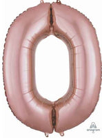 Number 0 Foil Balloon 34" (8 Colours)
