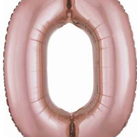 Number 0 Foil Balloon 34" (8 Colours)