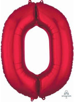 Number 0 Foil Balloon 34" (8 Colours)
