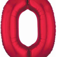 Number 0 Foil Balloon 34" (8 Colours)