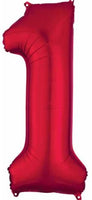 Number 1 Foil Balloon 34" (8 Colours)
