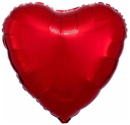 Heart Shape Foil Balloons (12 Colours)