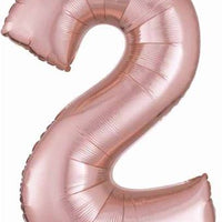 Number 2 Foil Balloon 34" (8 Colours)