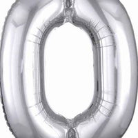 Number 0 Foil Balloon 34" (8 Colours)