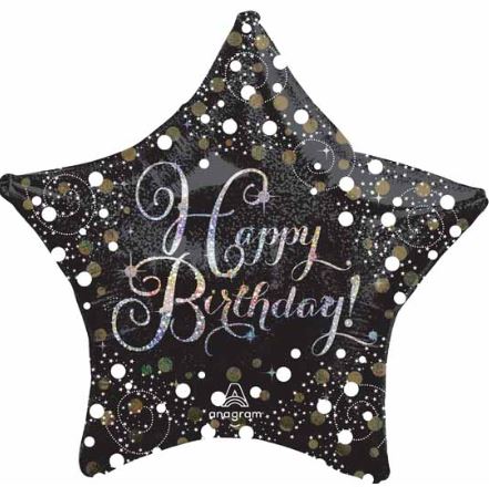 Sparkling Birthday Jumbo 28inch Happy Birthday Foil Balloon