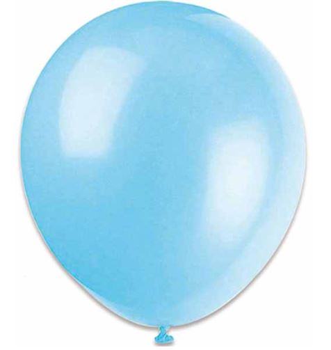 Light Blue 12 inch Latex Balloons 10/Pkg