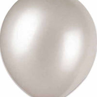 Silver 12 inch Latex Balloons 10/Pkg