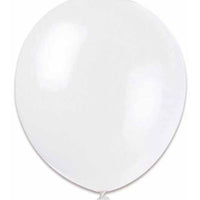 White 12 inch Latex Balloons 10/Pkg
