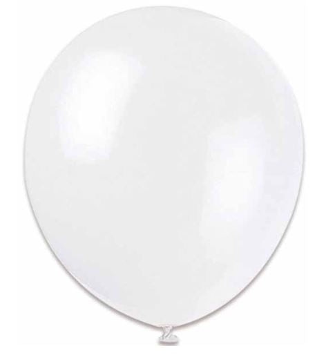 White 12 inch Balloons 50 CT