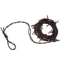 rusty barbed wire garland made of fabric measures 12 feet 