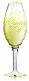 Champagne Glass 38" Shape Foil Balloon