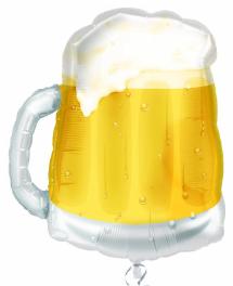 23" see through beer mug super shape balloon