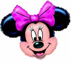 minnie mouse head supershape foil balloon