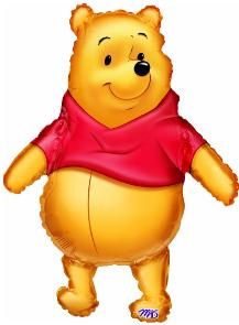 Pooh body foil balloon