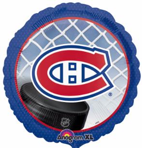 Montreal Canadiens 18 inch foil balloon empty