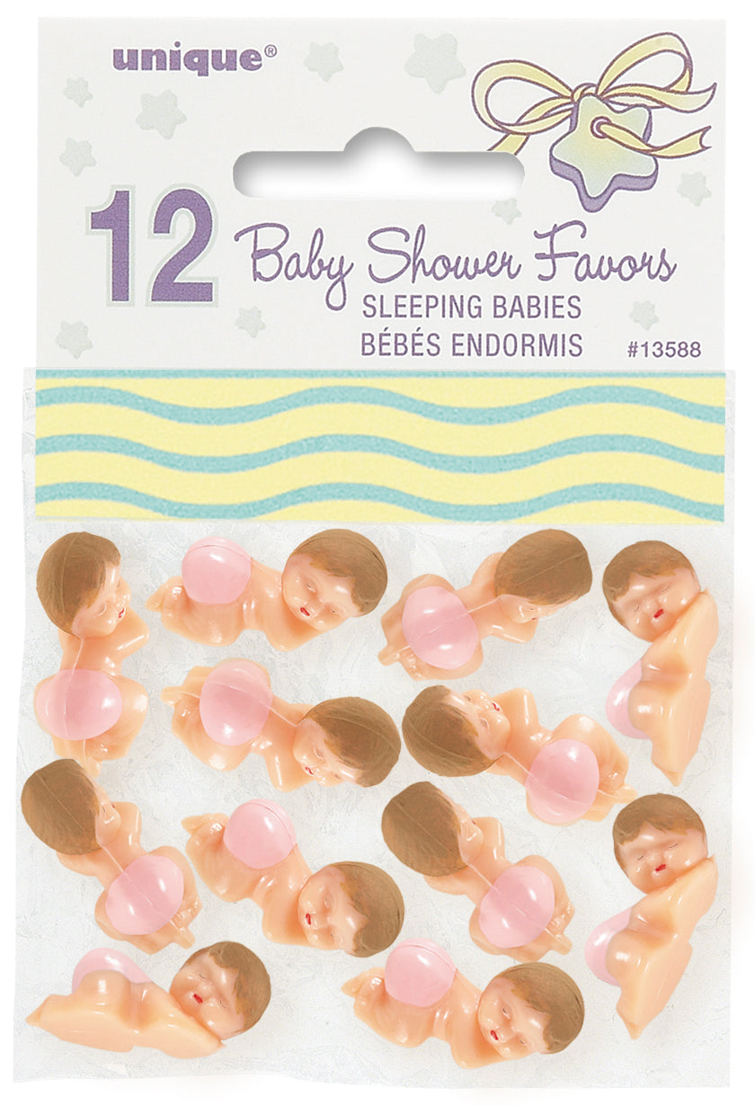 sleeping babies pink diaper 12 per package