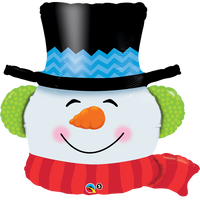 Smilin Snowman 36" Foil Shape Balloon